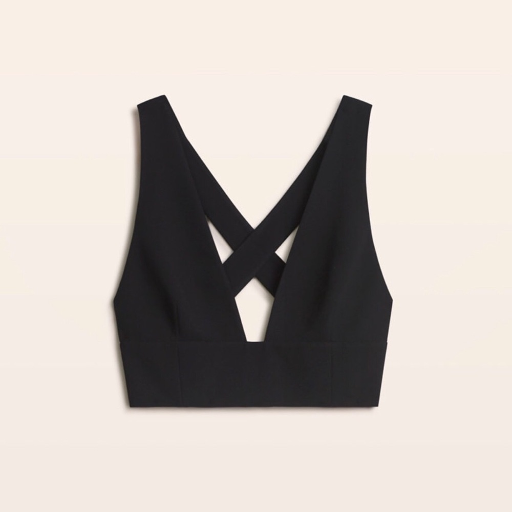 Aritzia Black Crop Top